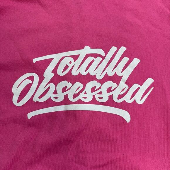 Bella + Canvas Women's 2023 Obsessed Fest Full Zipper Hoodie XL Extra Large Pink - Picture 4 of 16